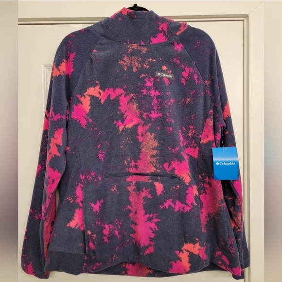 Columbia Ali Peak Fleece Multicolor Pullover Hoodie with Pockets - Picture 2 of 7